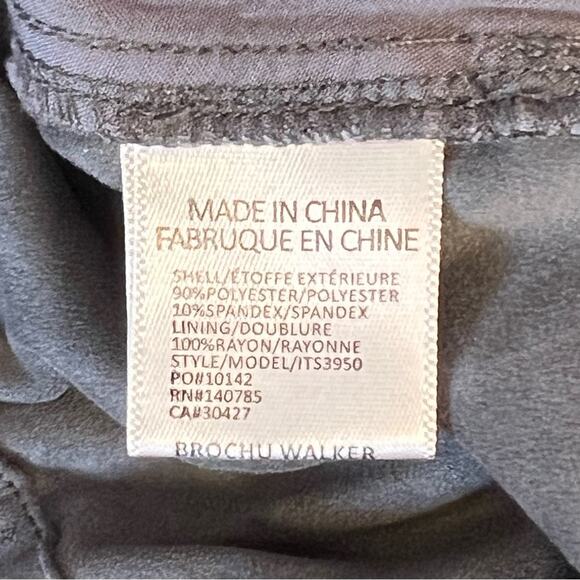 Brochu Walker Women’s Sz M Gray Westport Brushed Pant $398 Pull On Ankle - Picture 16 of 16